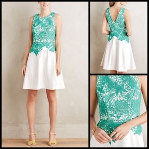 Anthro Moulinette Soeurs Crochet Lace Flare Dress